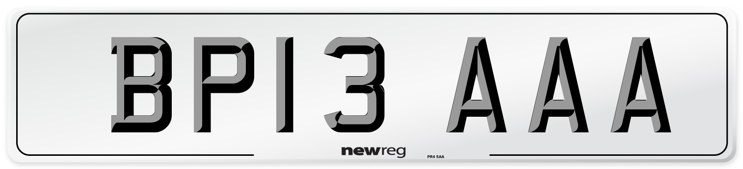 BP13 AAA Number Plate from New Reg